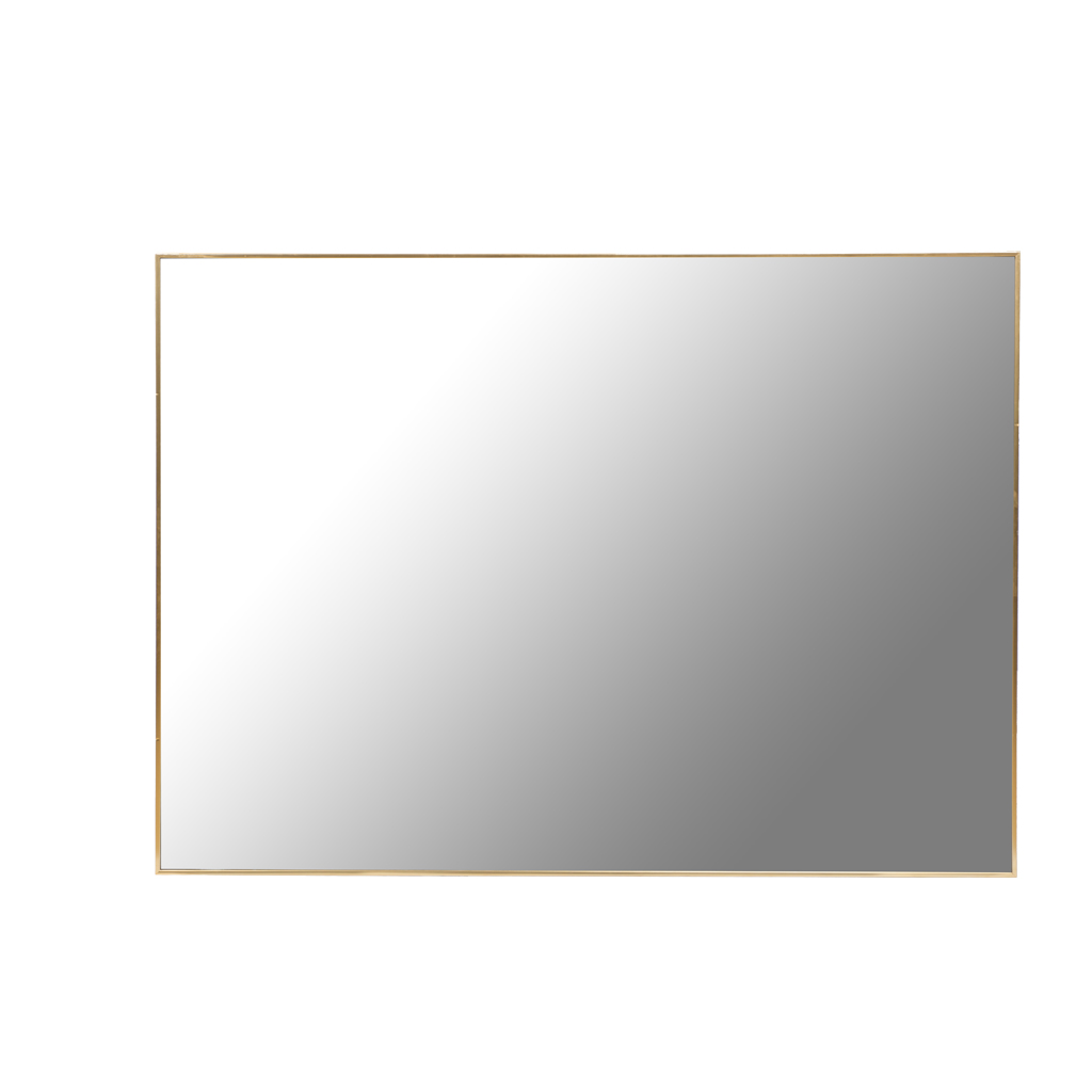 مرآة حائط مربعة إطار ذهبي 75×100سم